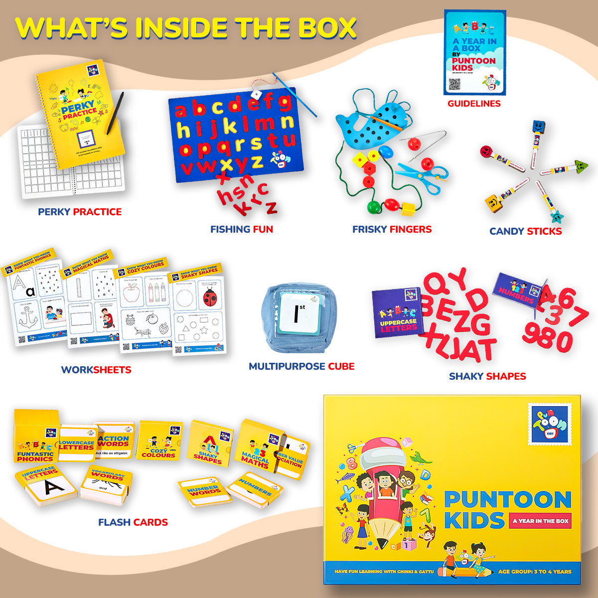 Nursery Learning & Education Activity Kit For Kids +3 Yrs