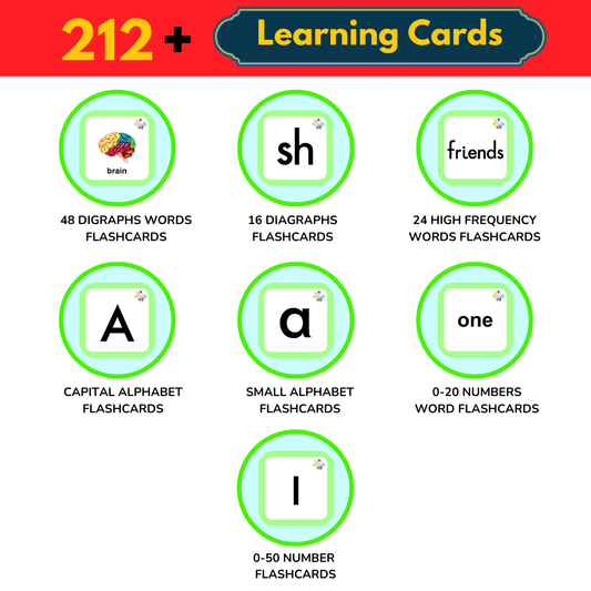 Senior Educational Flash Cards for Kids 5-6 Years