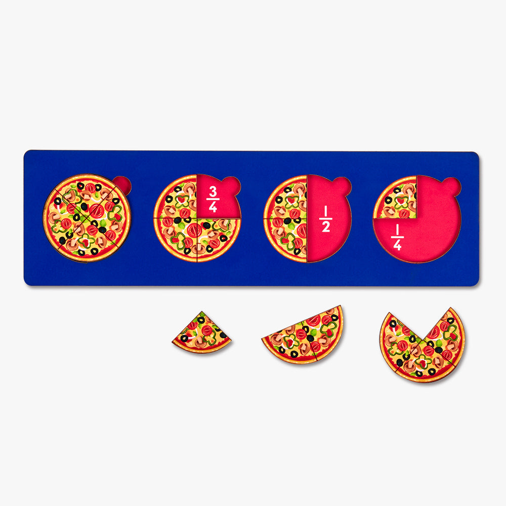 Montessori Pizza Fraction Board Game