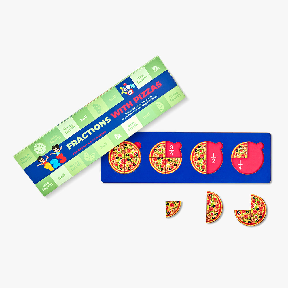 Montessori Pizza Fraction Board Game