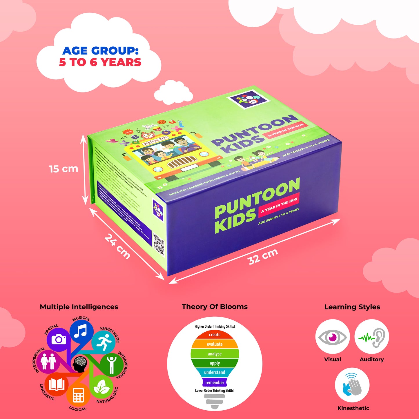 Senior Learning & Education Activity Kit For Kids +5 Yrs