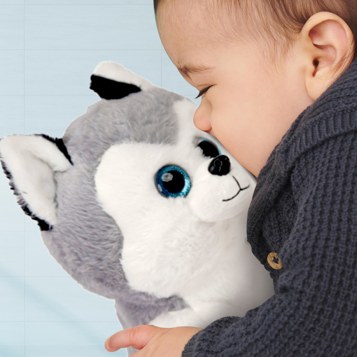 Snowflake Husky Dog soft toy for kids