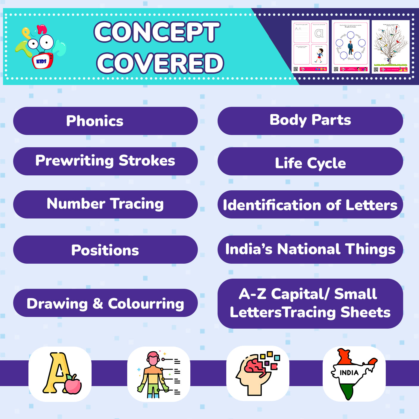 Junior Educational Worksheet For Kids 4-5 Years