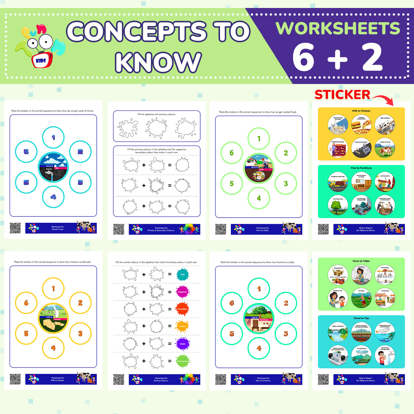 Senior Educational Worksheet For Kids 5-6 Years