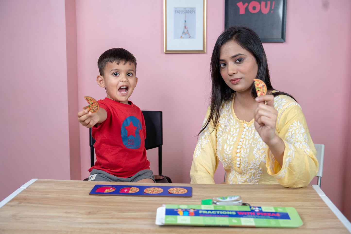 Montessori Pizza Fraction Board Game