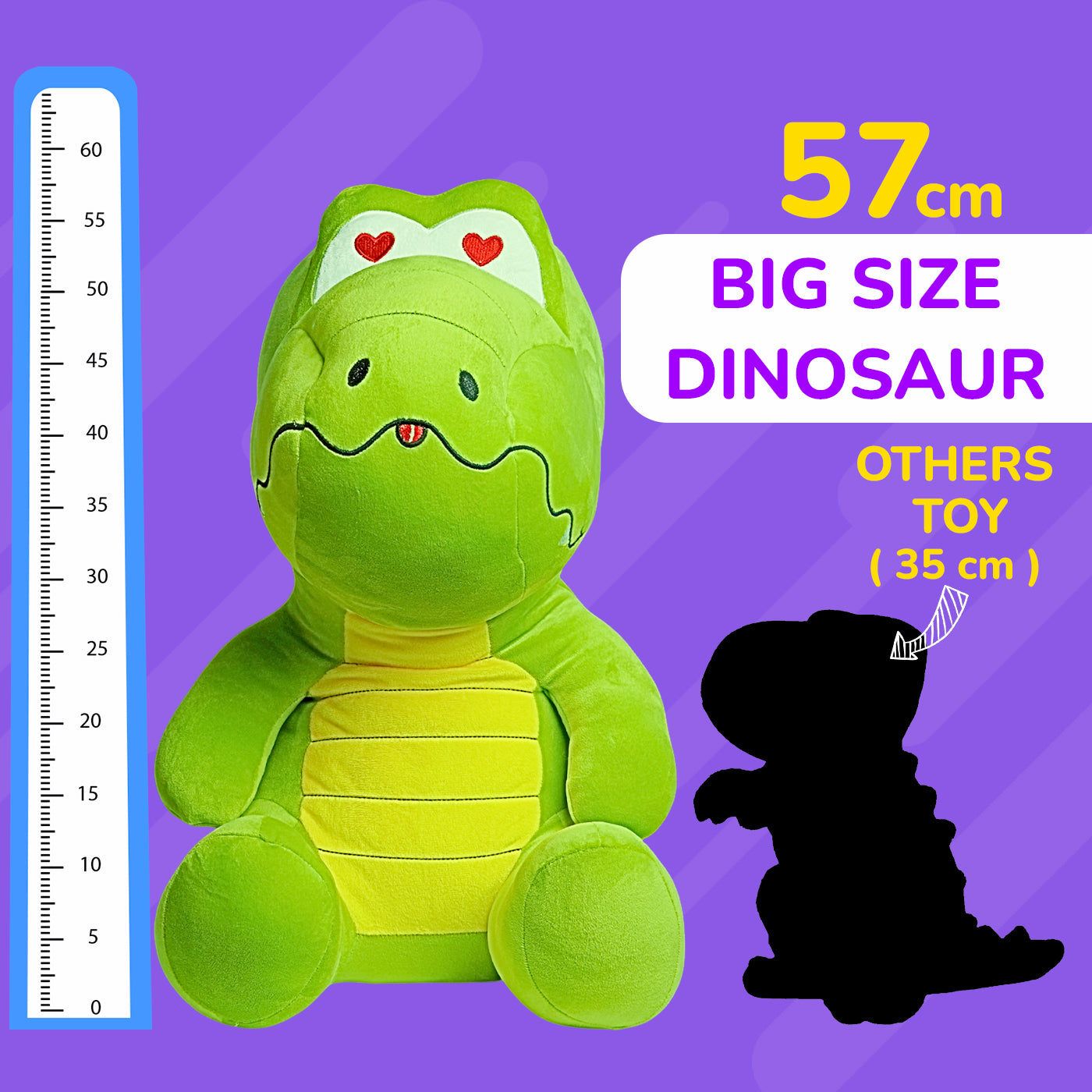 Dany Dinosaur – Green Plush Large Dinosaur Soft Toy