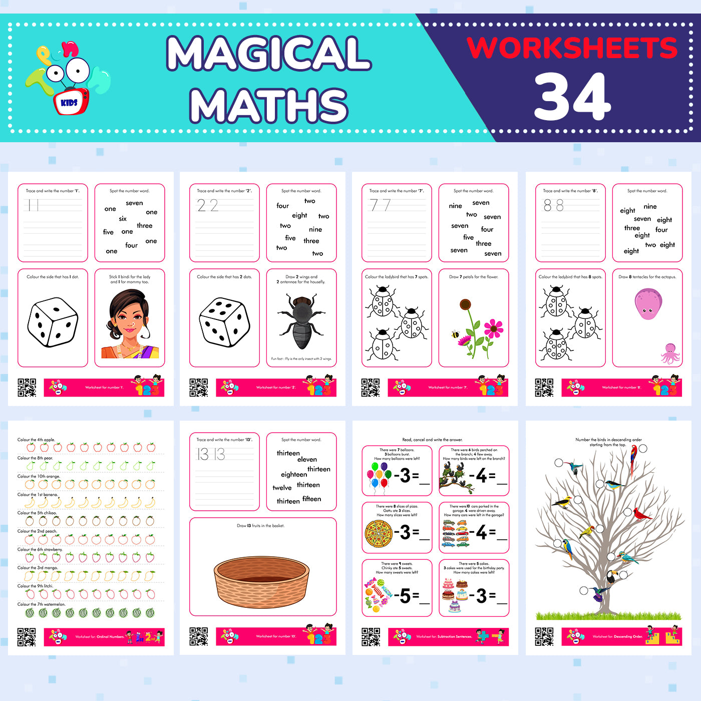 Junior Educational Worksheet For Kids 4-5 Years