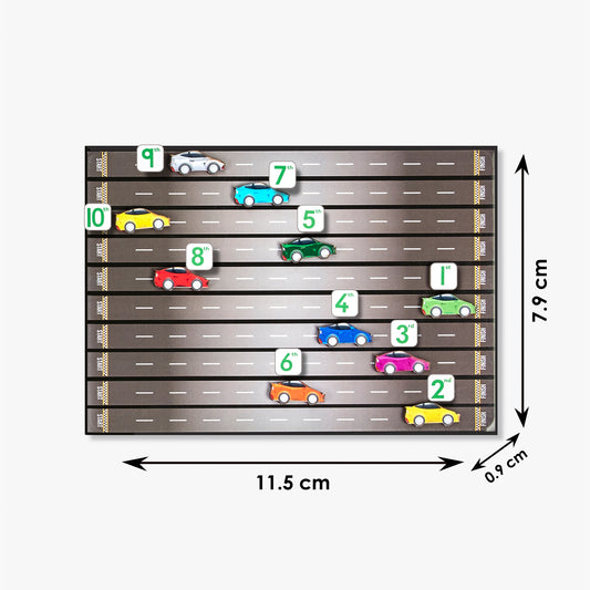 Racing Cars Ordinal Number Magnetic Game