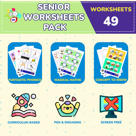 Senior Educational Worksheet For Kids 5-6 Years