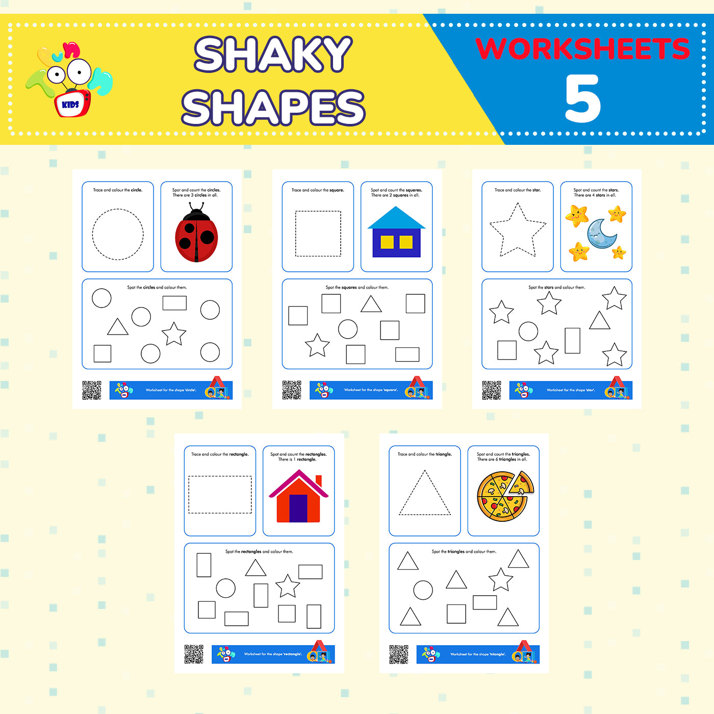 Nursery Educational Worksheet For Kids 3-4 Years