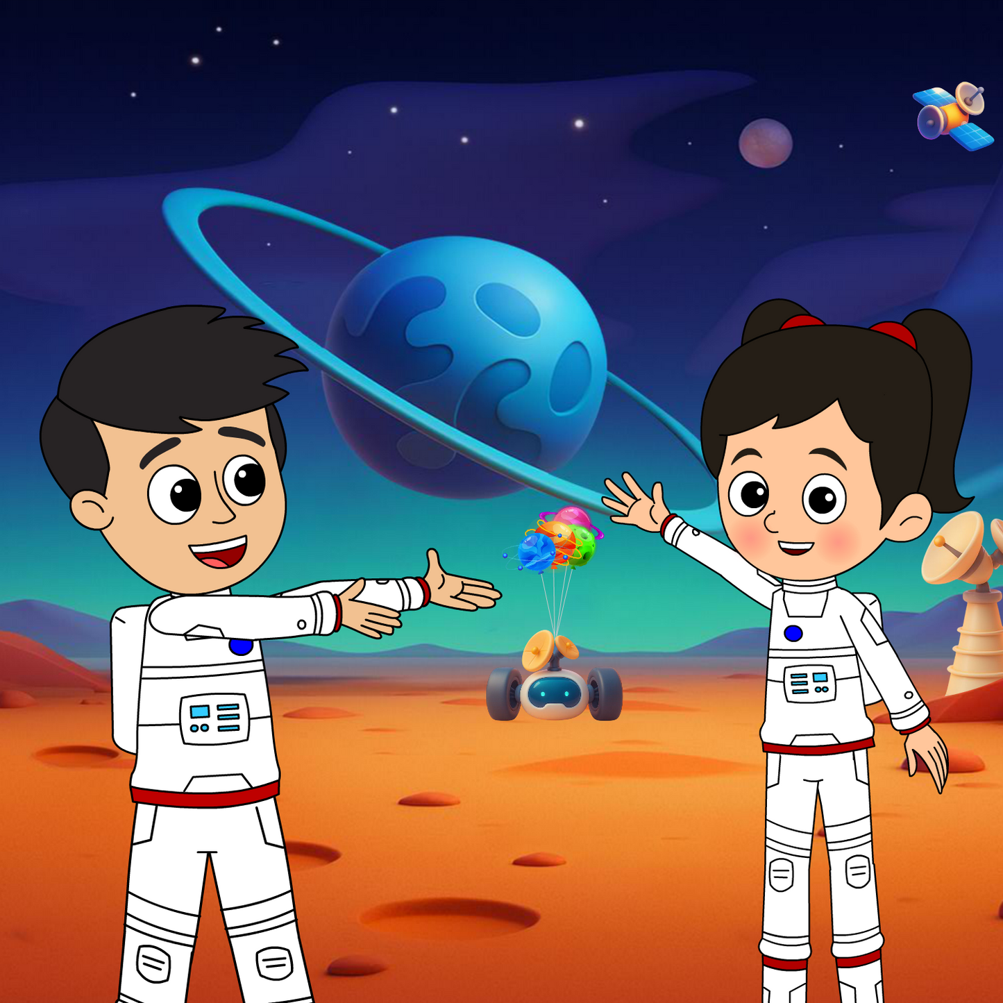 Custom Video Birthday Greeting - Outer Space (Digital Product)