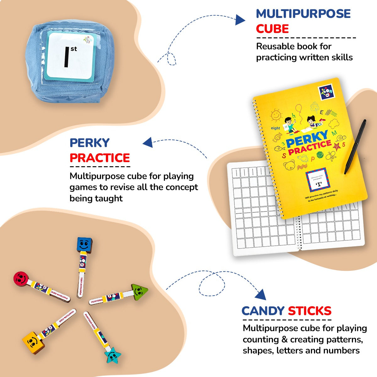 Nursery Learning & Education Activity Kit For Kids +3 Yrs