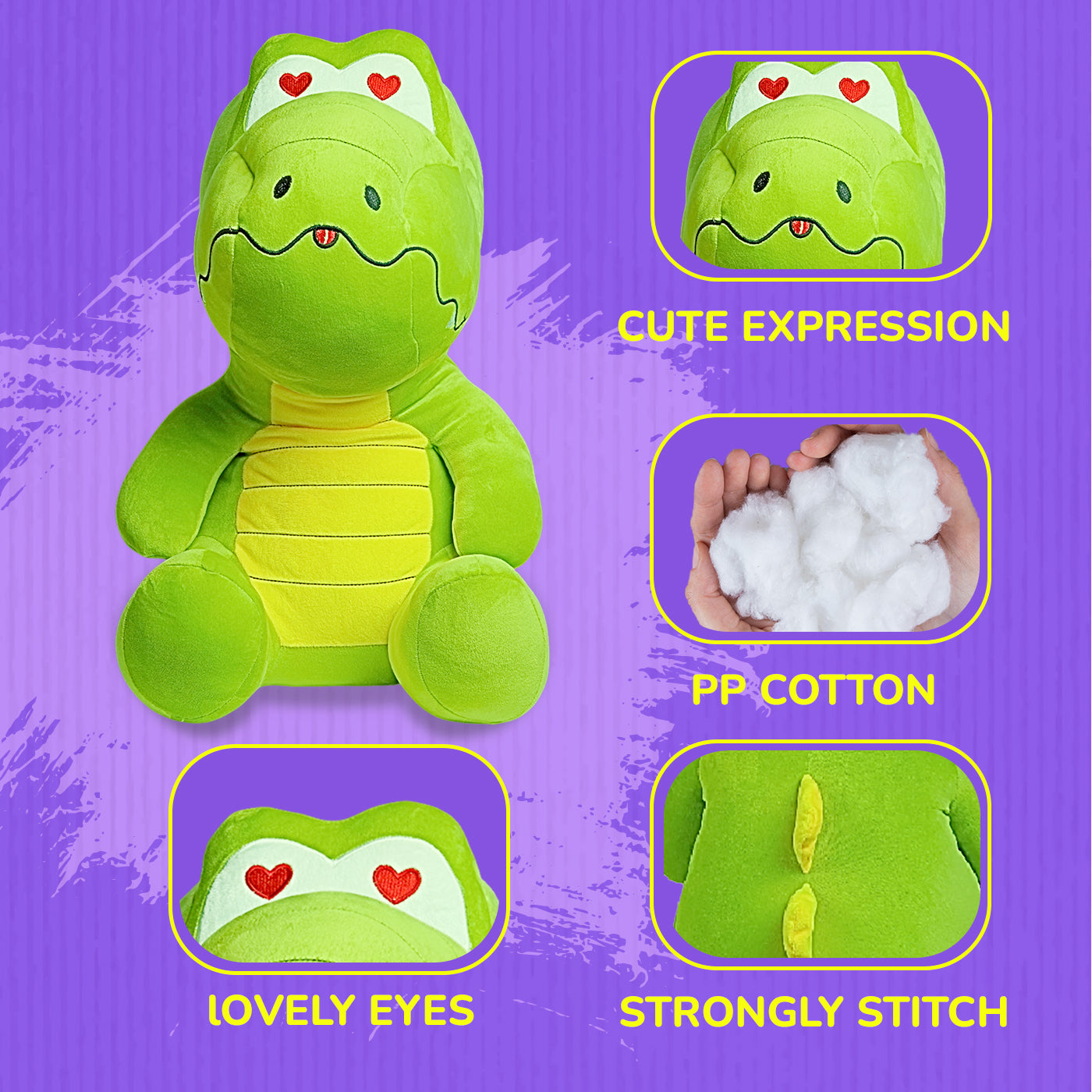 Dany Dinosaur – Green Plush Large Dinosaur Soft Toy