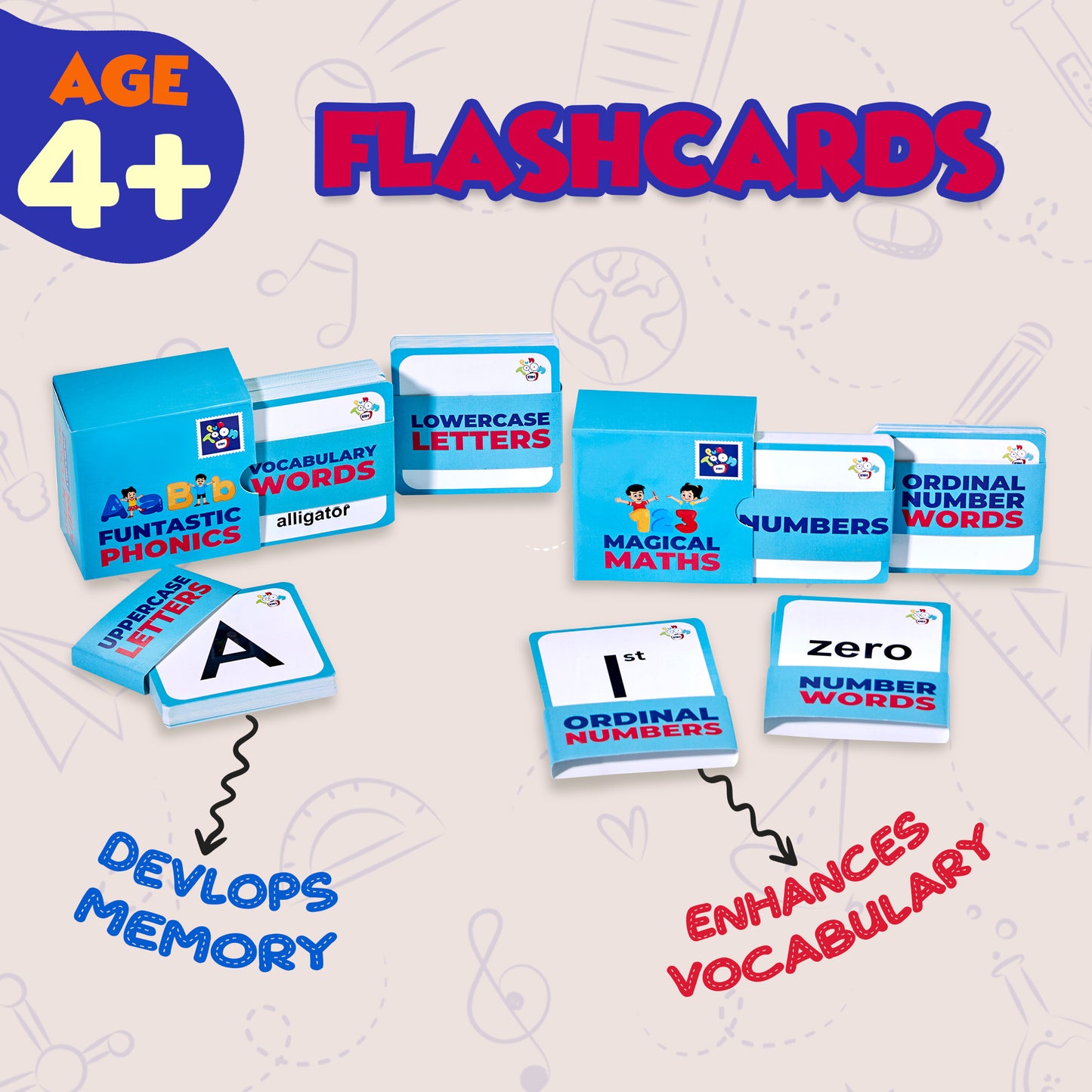 Junior Flash Cards for Kids 4-5 Years
