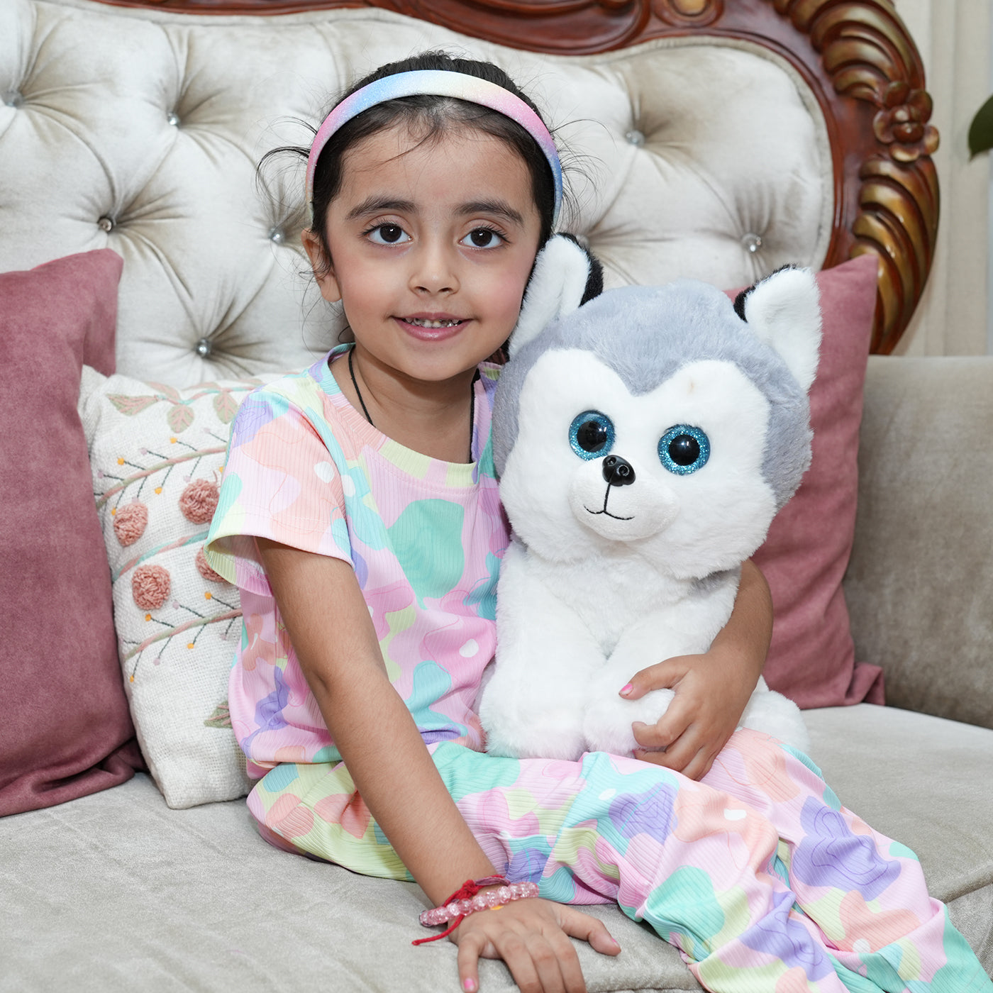 Snowflake Husky Dog soft toy for kids