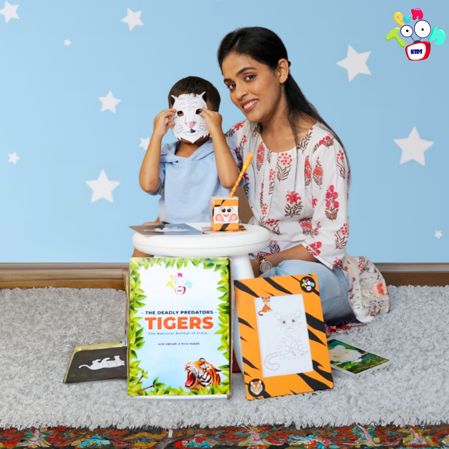 TIGER DIY ACTIVITY KIT FOR KIDS 3-4 Years