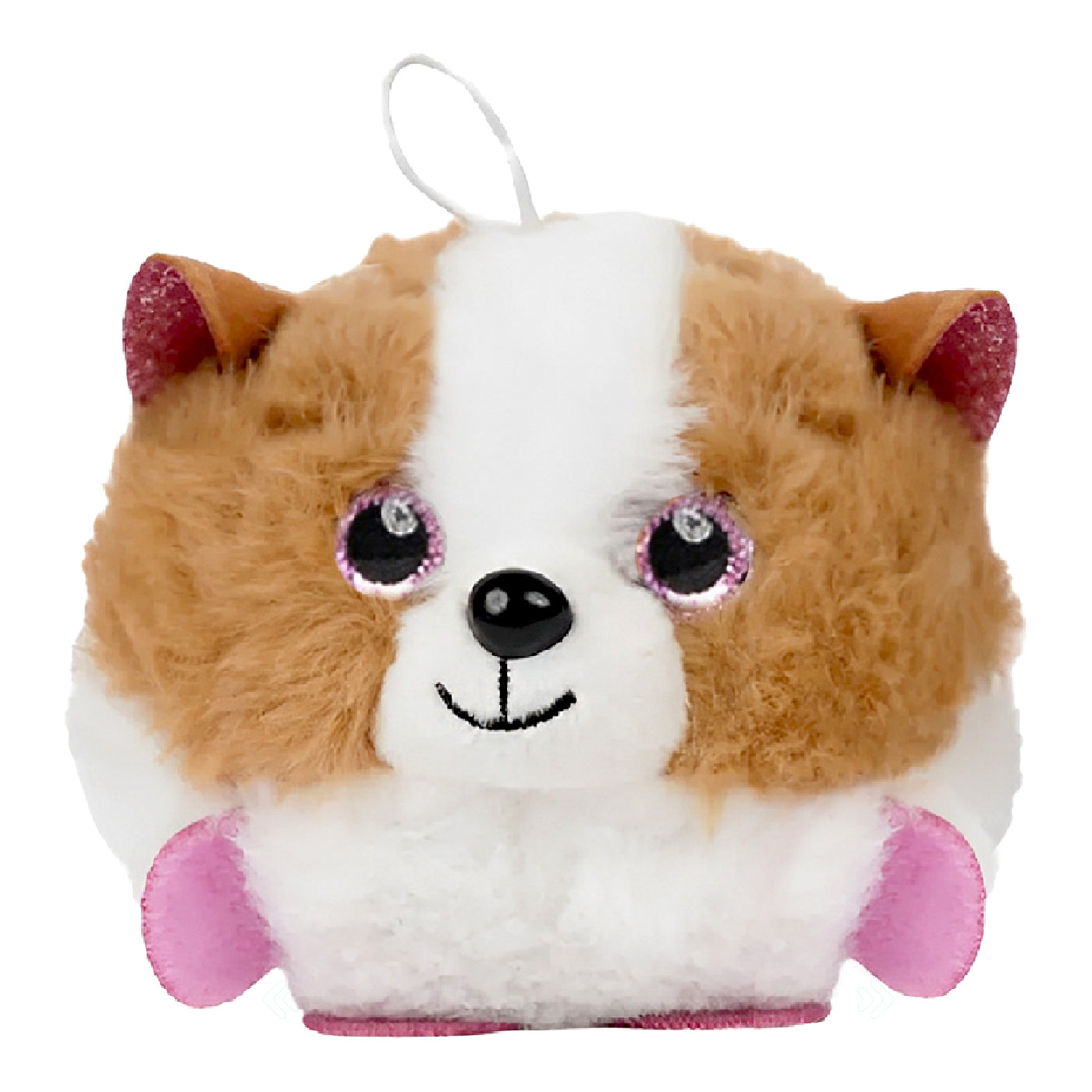 Fluffy Mini Hamster Plush Toy Keychain - Main Image