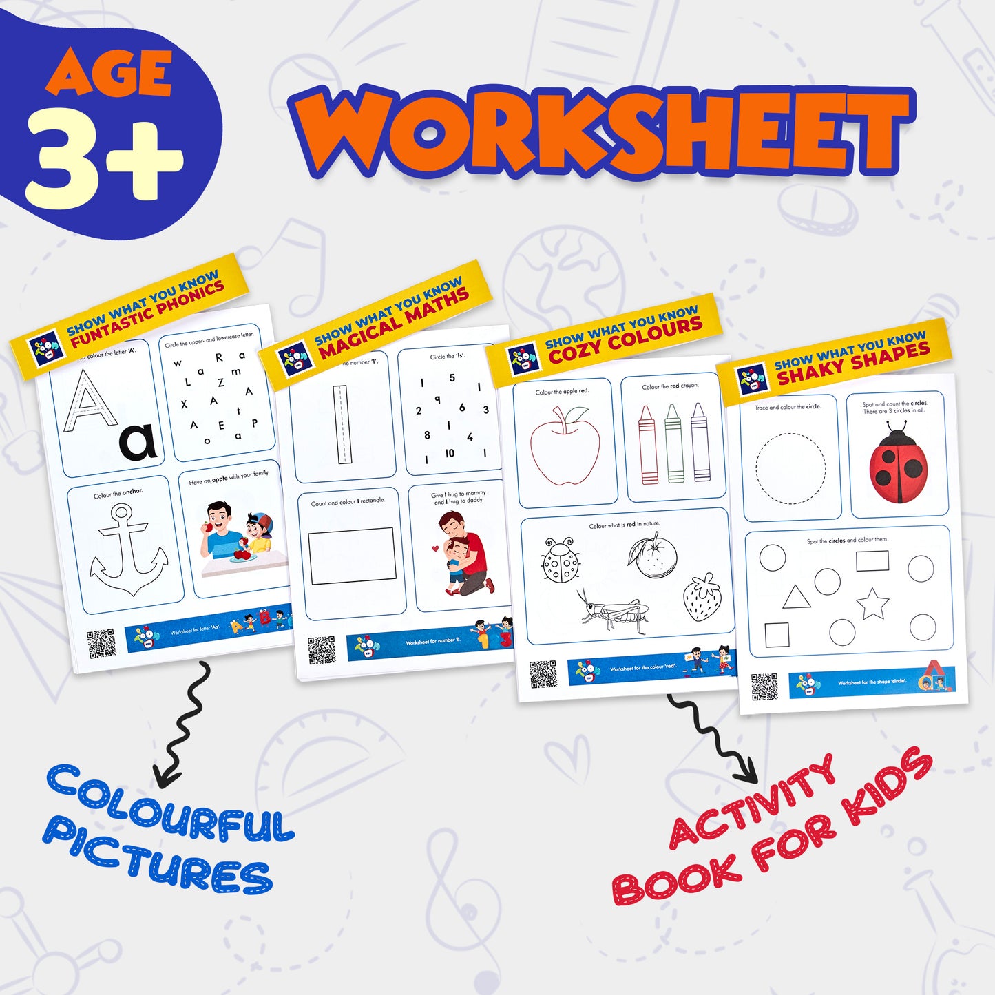 Nursery Educational Worksheet For Kids 3-4 Years