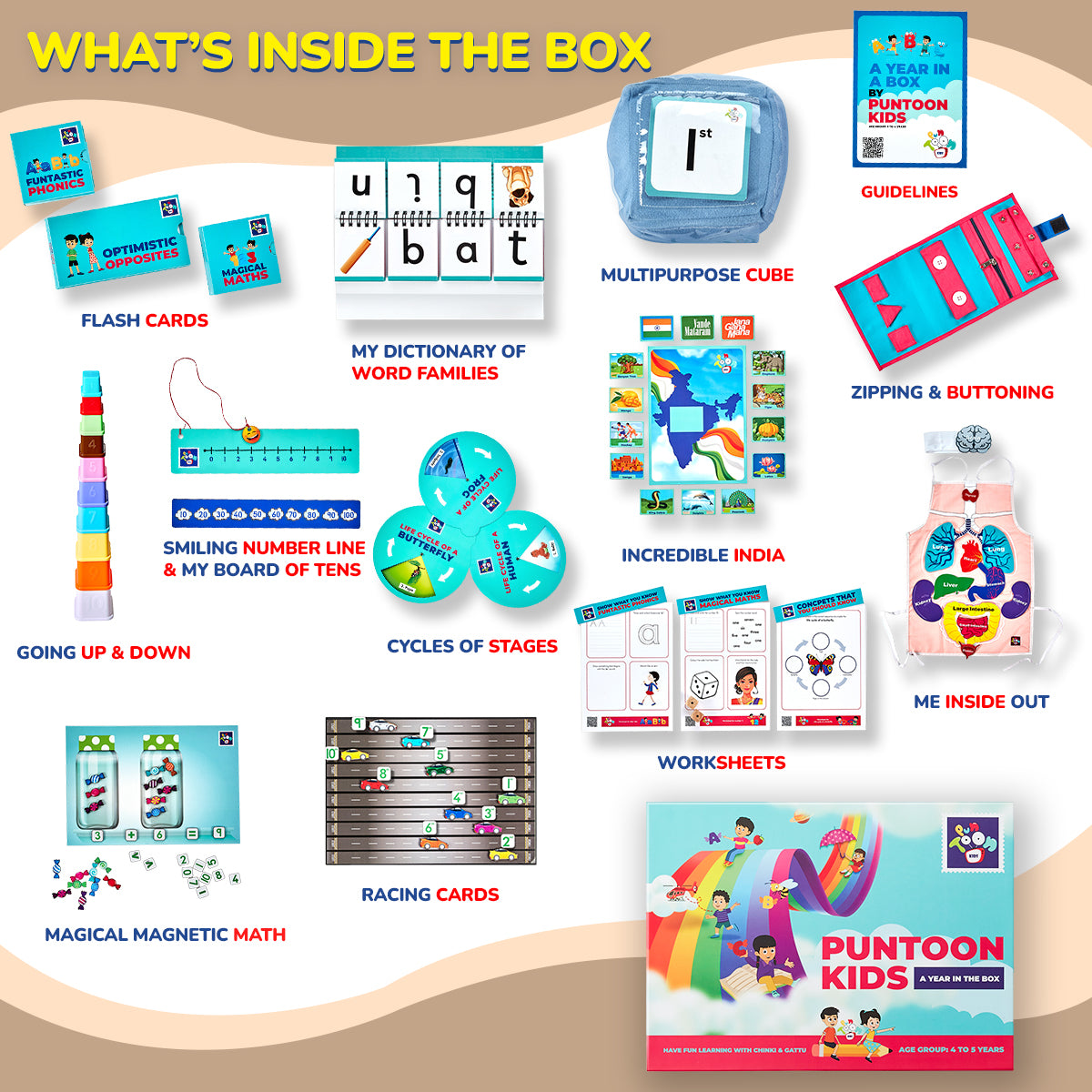 Learning & Education Activity Box For +4 Yrs Kids