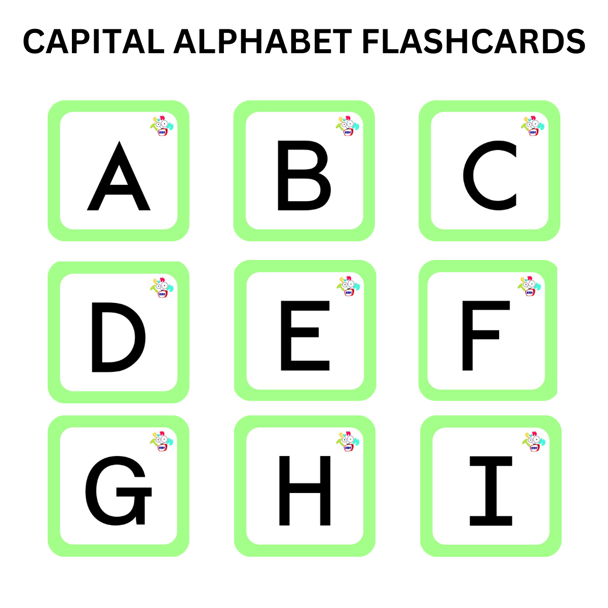 Vocabulary Word Builder Flash Cards for Kids 5-6 Years