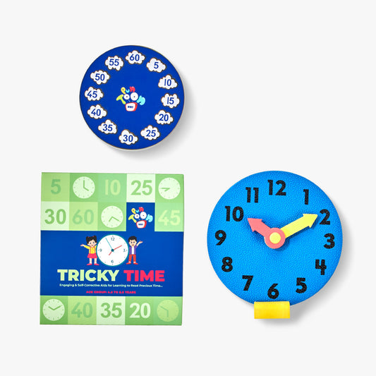 Learning Clock Tricky Time Activity Clock Toy For Kids