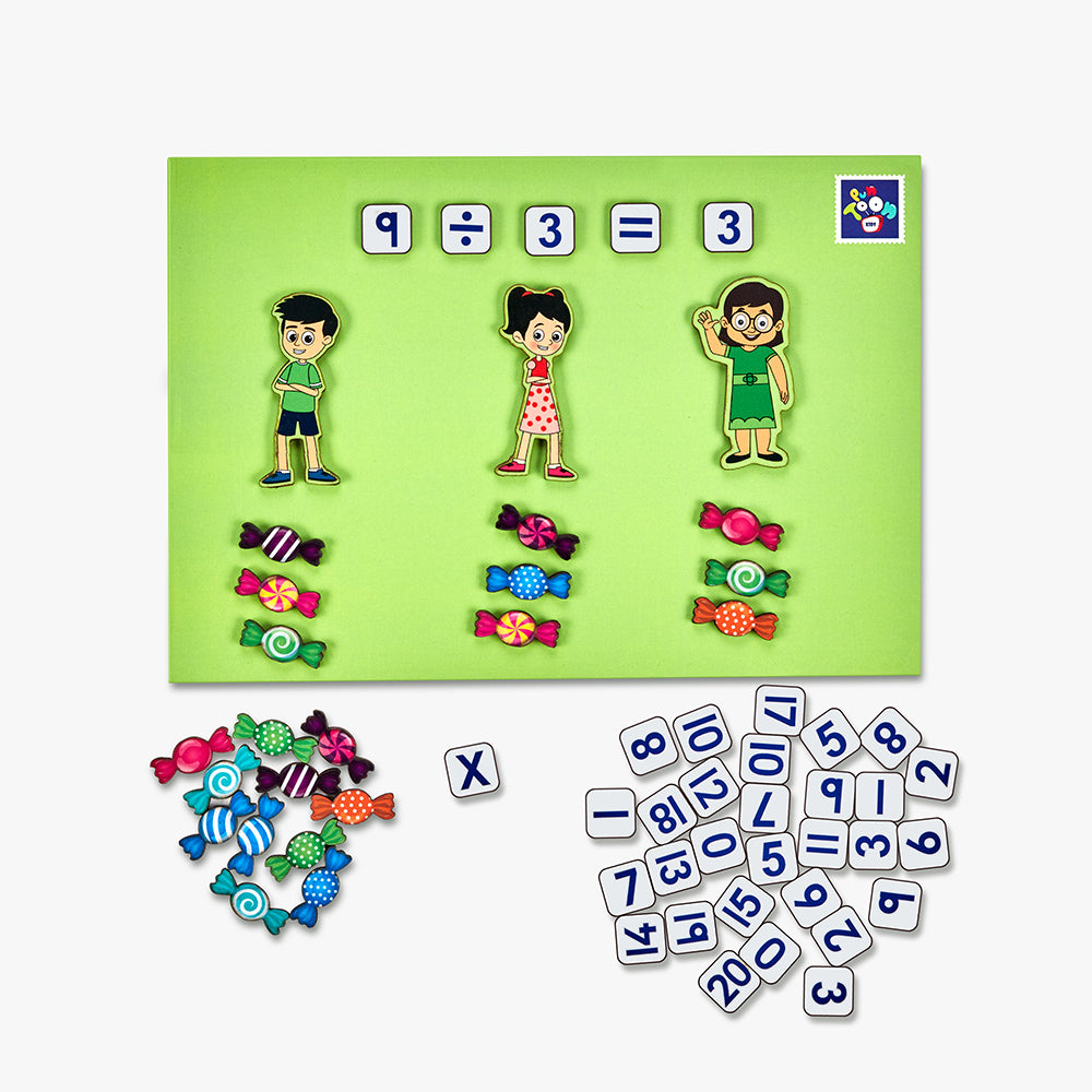 Magnetic Maths ( × ÷ = < > ) Activity Game Toy For Kids