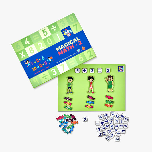 Magnetic Maths ( × ÷ = < > ) Activity Game Toy For Kids