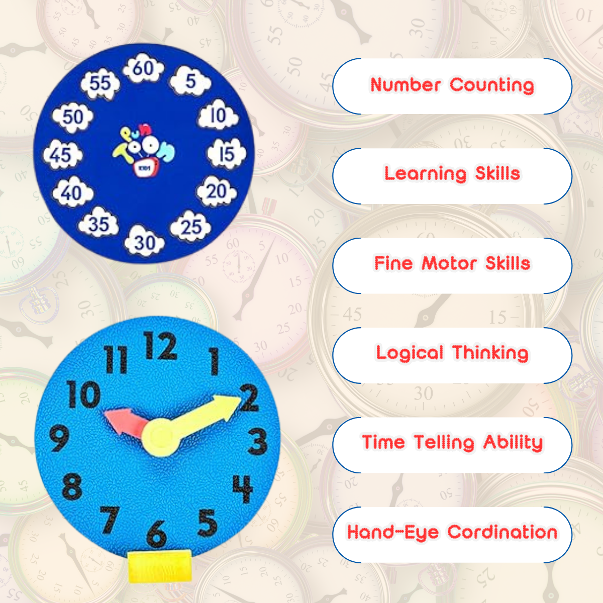 Tricky Time Learning Clock for Kids