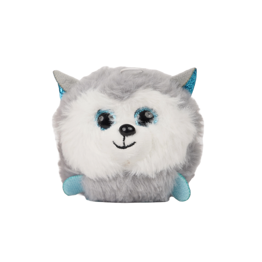 Fluffy Mini Soft Toy Husky Keychain