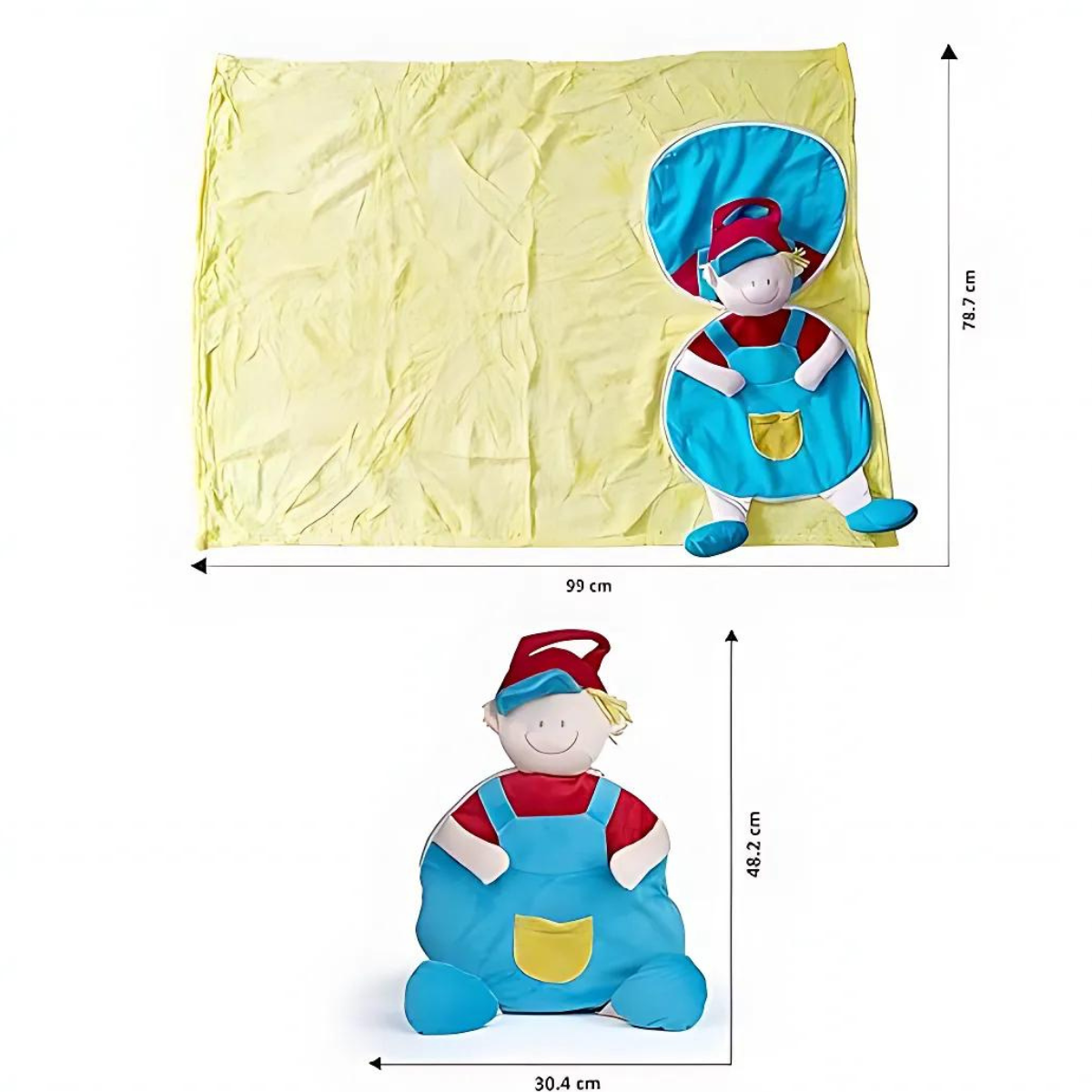 3 in 1 Cute Doll Blanket and Pillow Soft Toys