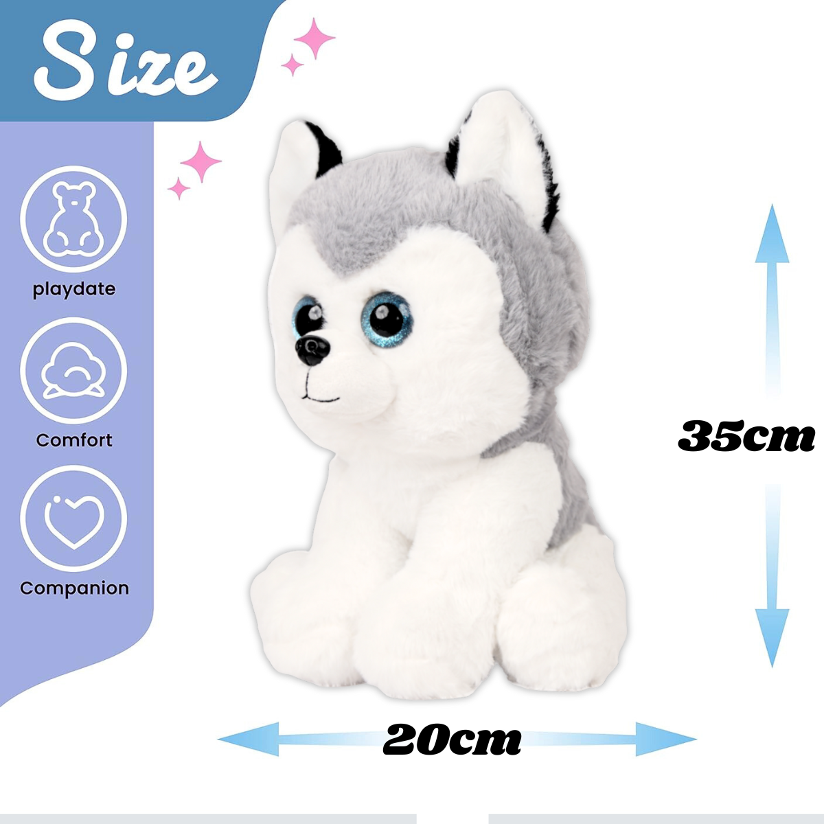 Snowflake Husky Dog soft toy for kids