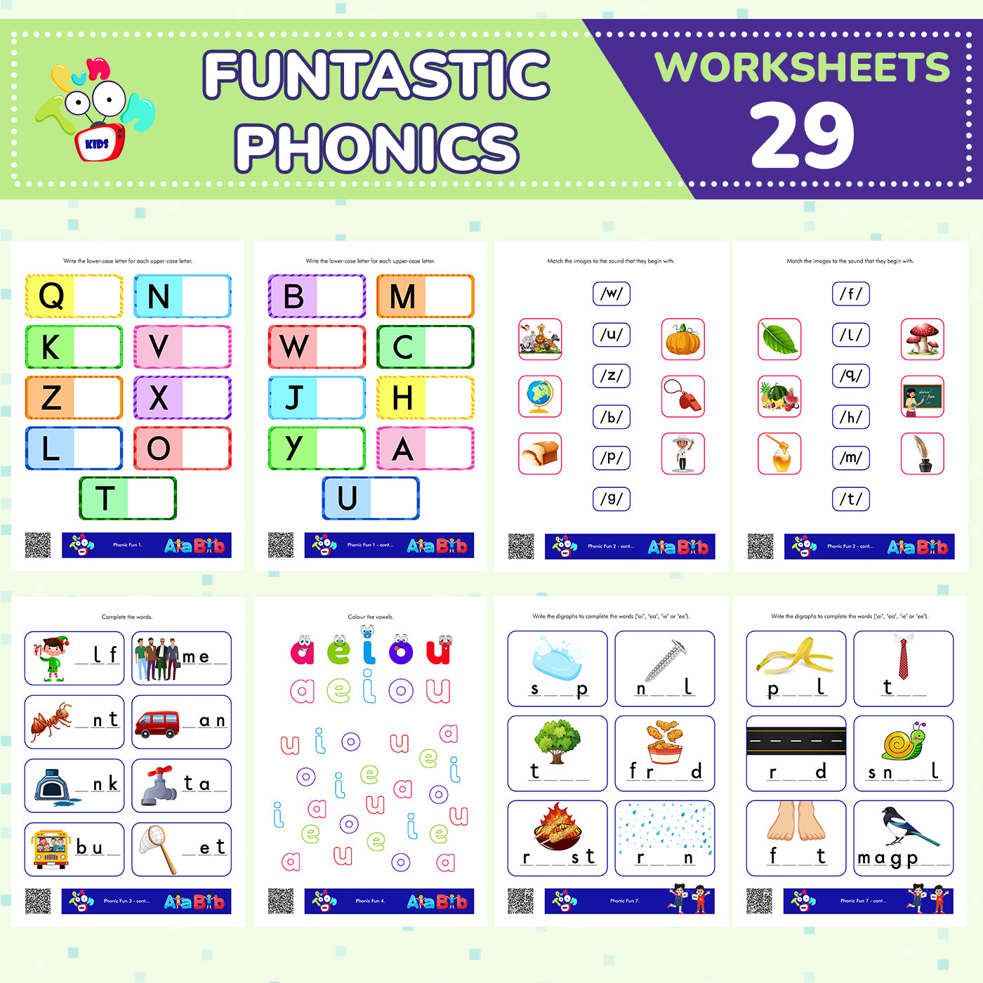 Educational Worksheet For Kids activities 5-6 Years