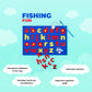 Wooden Magnetic Alphanumeric Fishing Game For Kids