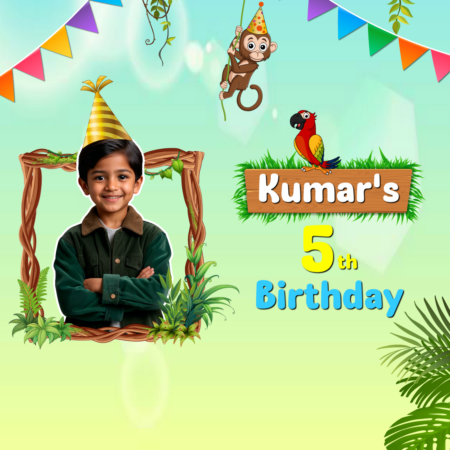 Custom Video Birthday Greeting - Jungle (Digital Product)