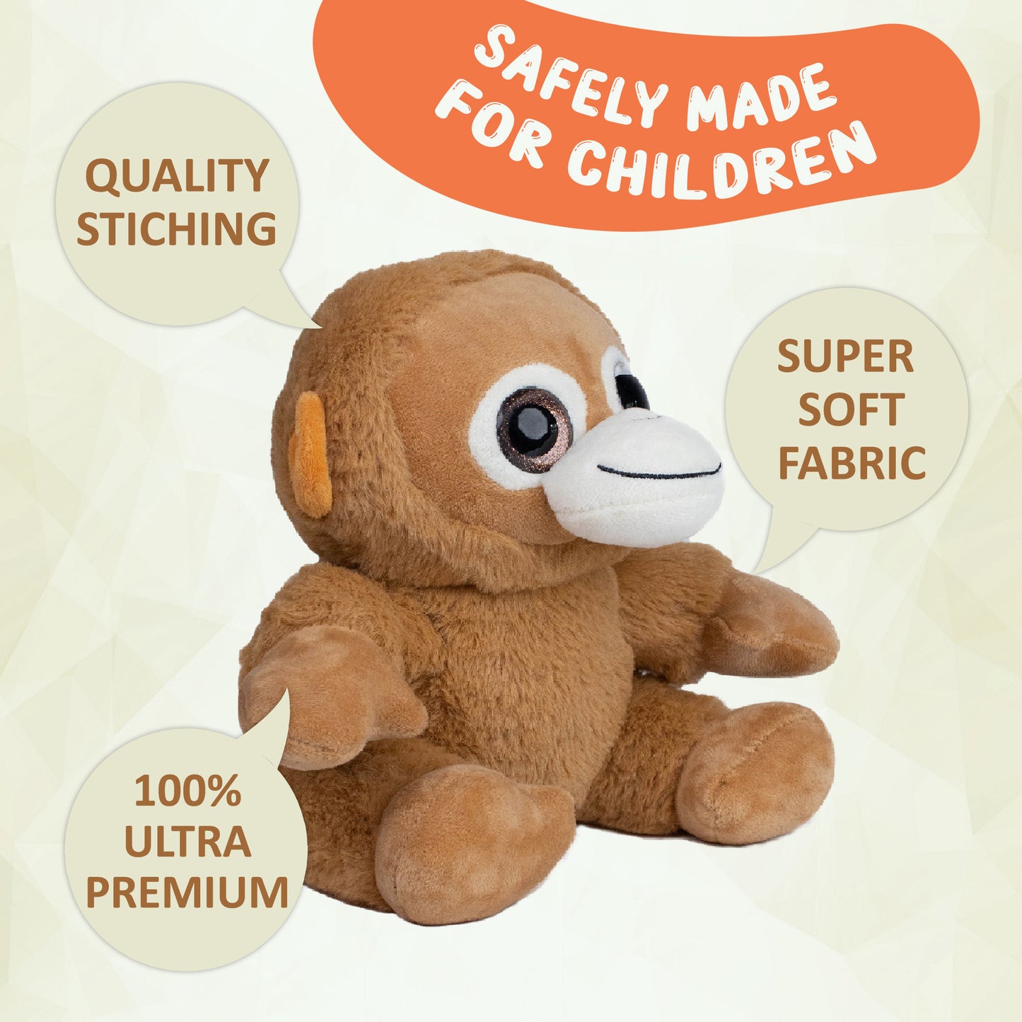 Combo Plush Squirrel & Monkey Dog Soft Toy