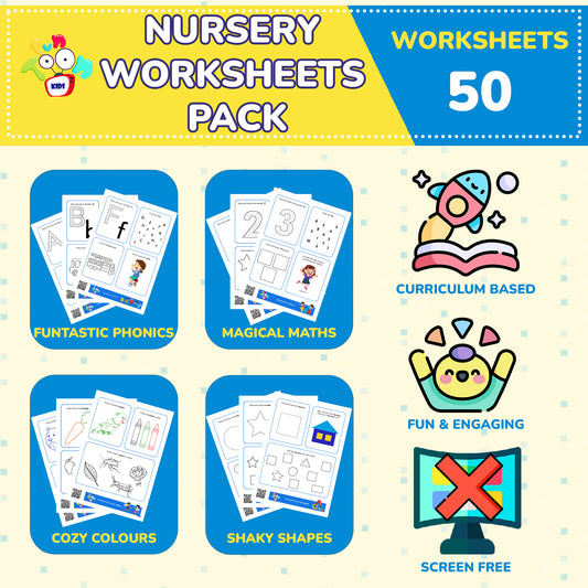 Educational Worksheet For Kids activities 3-4 Years