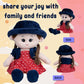 combo Plush Doll & Blanket Girls Soft Toy