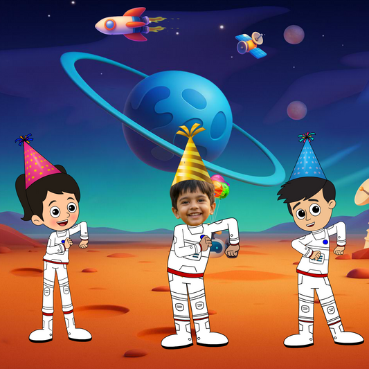 Custom Video Birthday Greeting - Outer Space (Digital Product)
