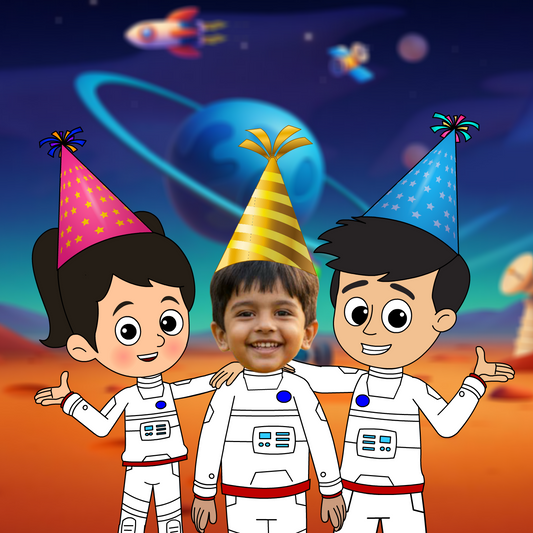 Custom Video Birthday Greeting - Outer Space (Digital Product)