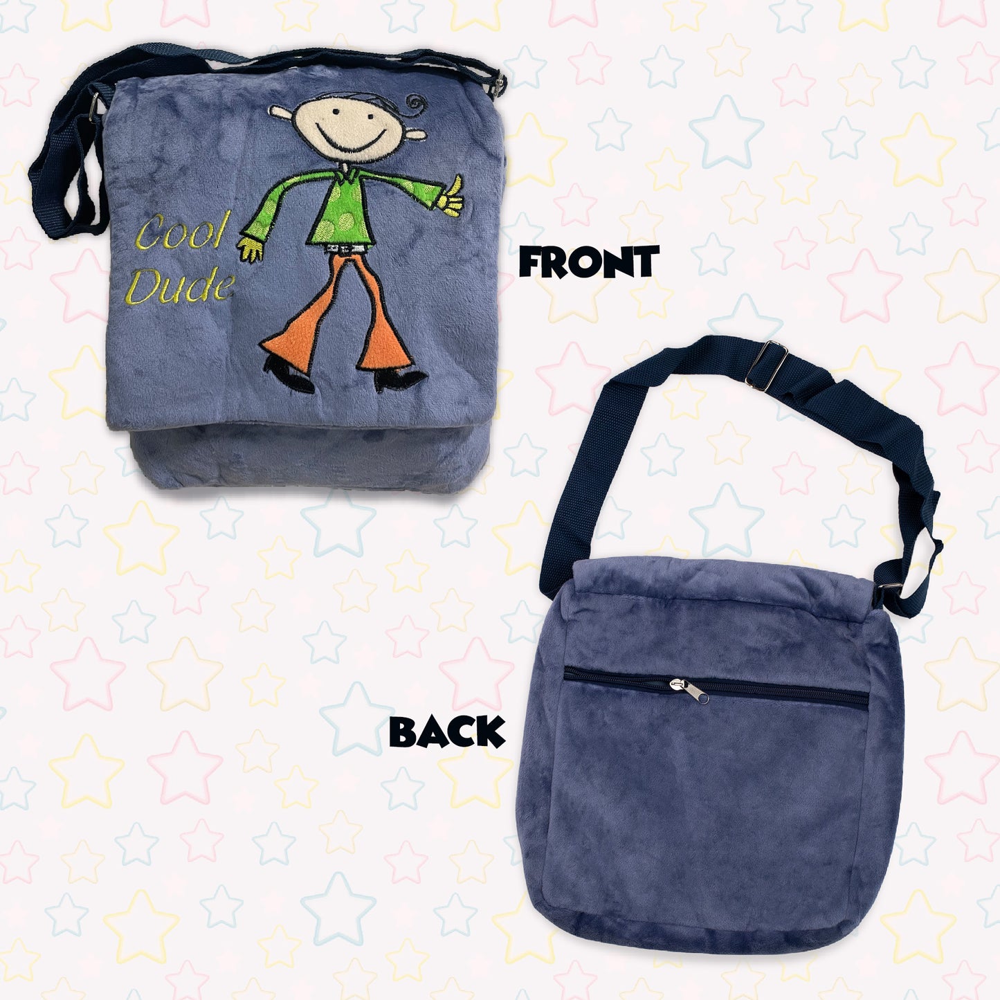 Plush Boys Cross Bag Blue