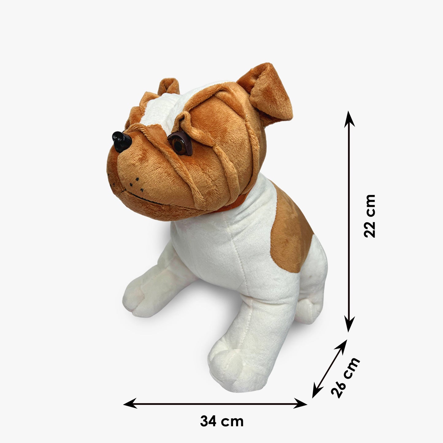 Premium Quality Super Soft Bull Dog Buddy Brow Plush Toy for Your Little Once