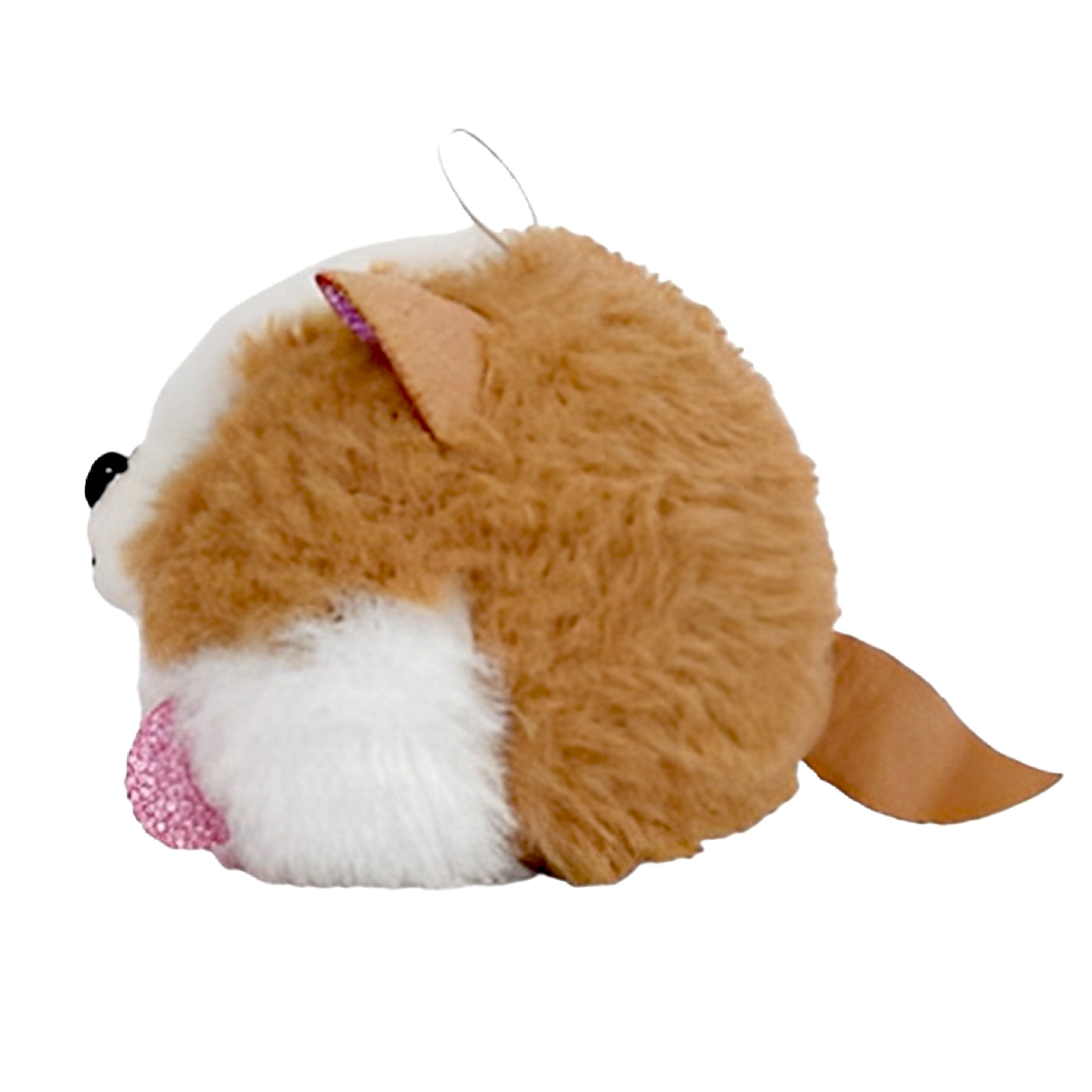 Fluffy Hamster Bag Charm Soft Toy Keychain