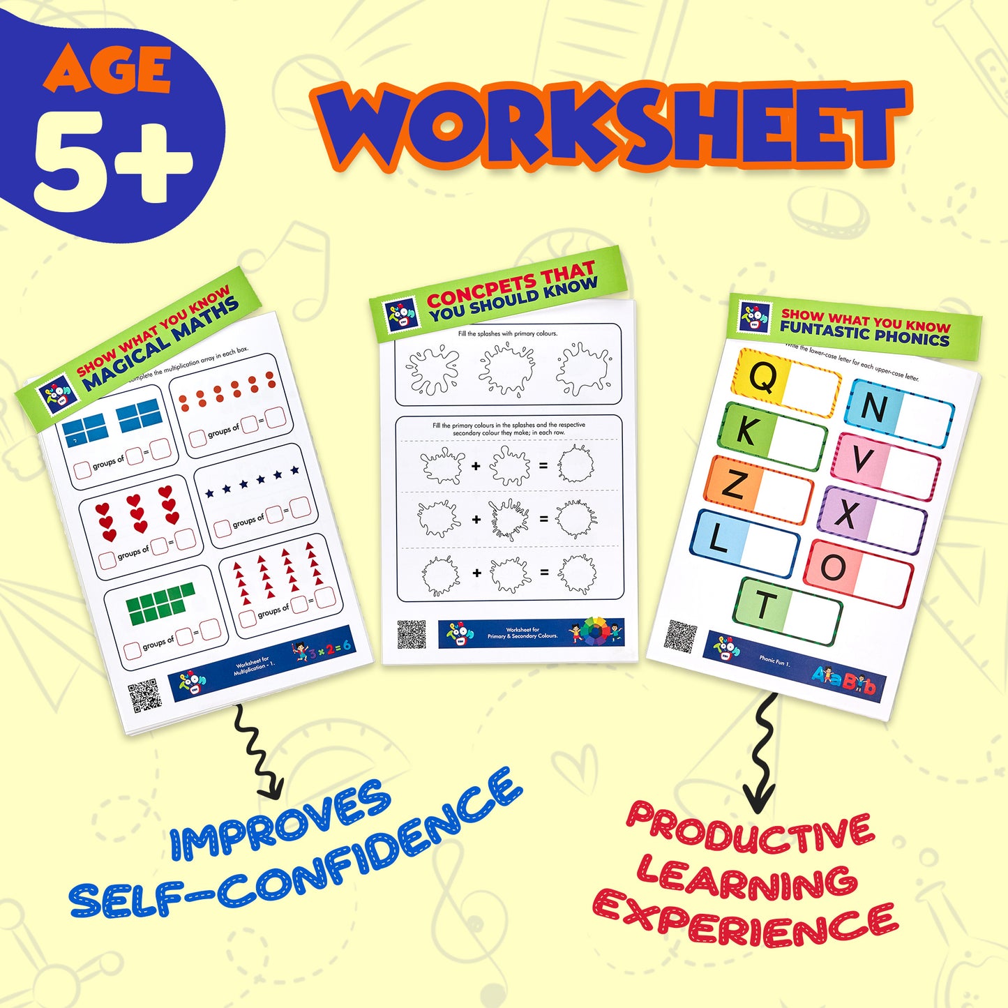 Educational Worksheet For Kids activities 5-6 Years