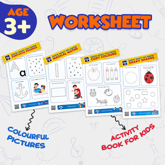Educational Worksheet For Kids activities 3-4 Years