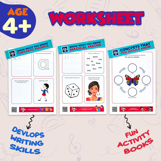 Educational Worksheet For Kids activities 4-5 Years