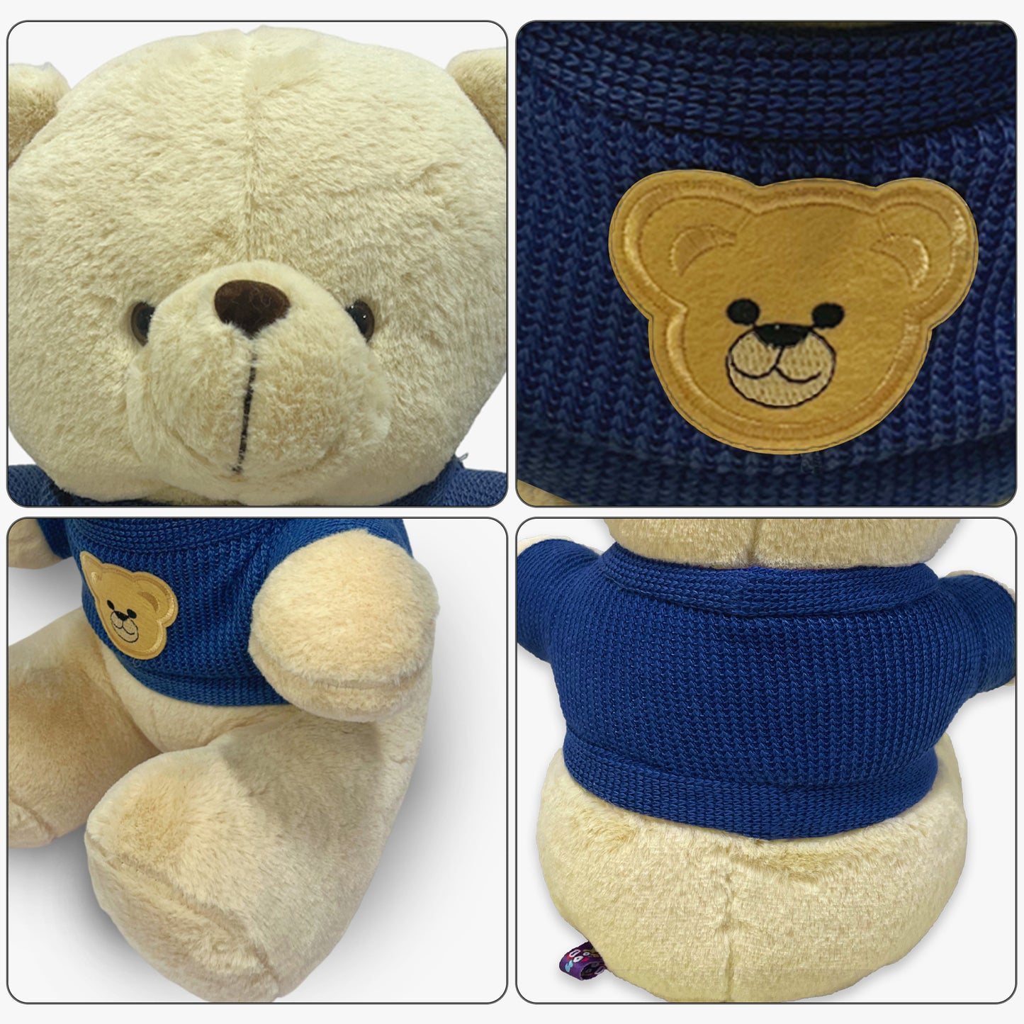 Teddy Bear with Brown T-Shirt Stuffed Animal Soft Toy